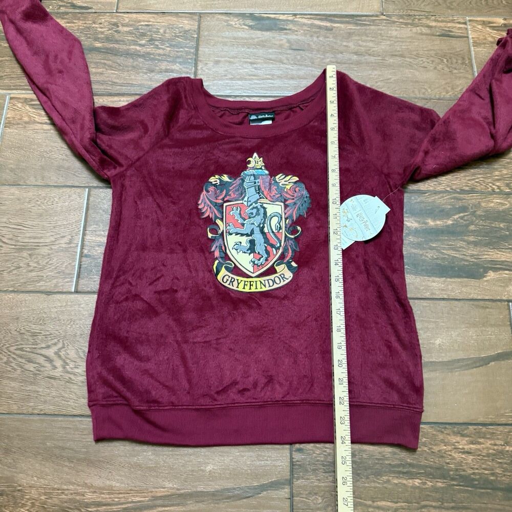 Harry Potter Gryffindor Junior's Pajama Set Fleece Fall Winter PJs Size Med NWT - Picture 5 of 10